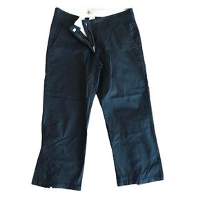 Steve & Barry Black Twill Ankle Pants